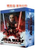 (精裝超高清藍光收藏版)星球大戰(1-9部)(9片裝)(25G藍光精裝版)